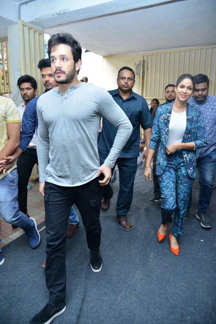 Akhil & Lavanya at Virtu Fitness Workout Hub Launch Photos