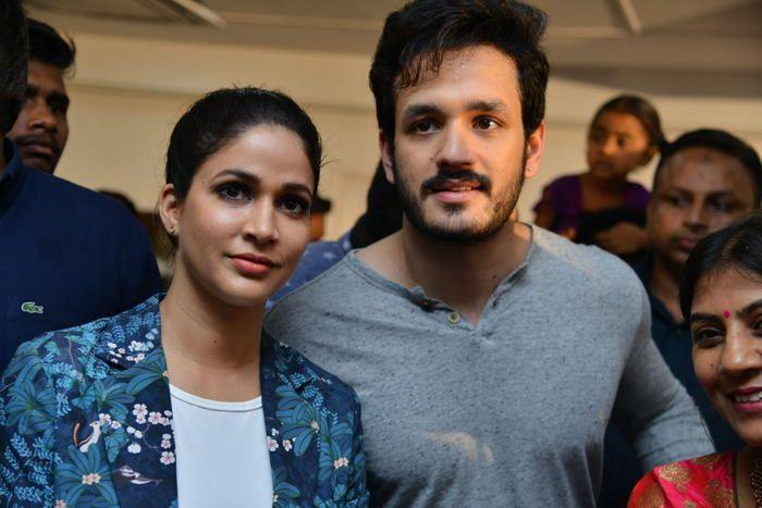 Akhil & Lavanya at Virtu Fitness Workout Hub Launch Photos