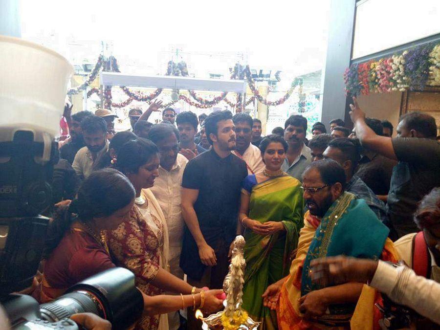 Akhil & Samantha At South India Shopping Mall Opening at KarimNagar