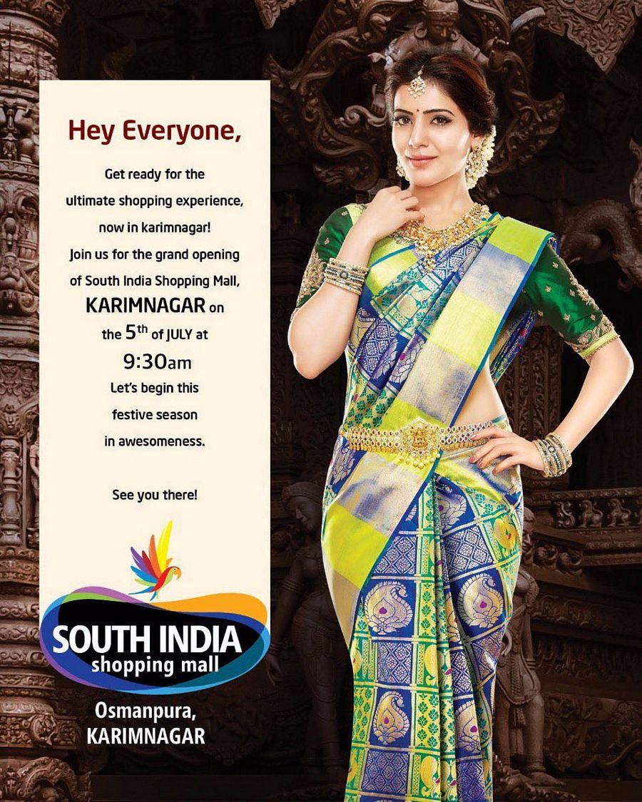 Akhil & Samantha At South India Shopping Mall Opening at KarimNagar