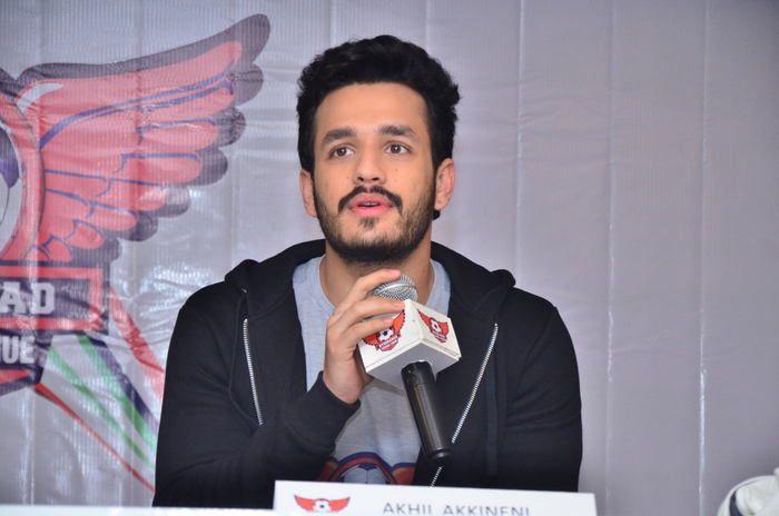 Akhil as Brand Ambassador For Hyd Football League Photos