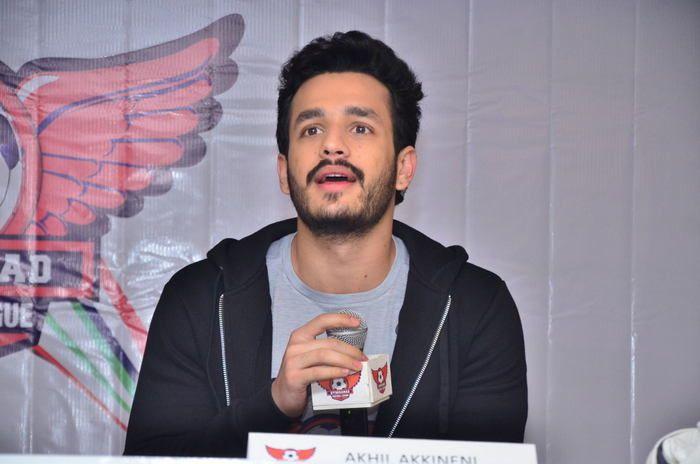 Akhil as Brand Ambassador For Hyd Football League Photos