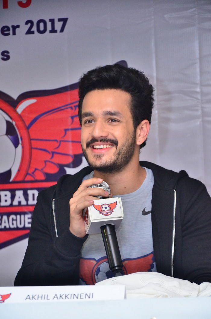 Akhil as Brand Ambassador For Hyd Football League Photos