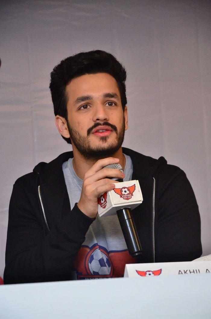 Akhil as Brand Ambassador For Hyd Football League Photos