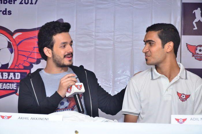 Akhil as Brand Ambassador For Hyd Football League Photos