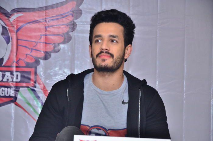 Akhil as Brand Ambassador For Hyd Football League Photos