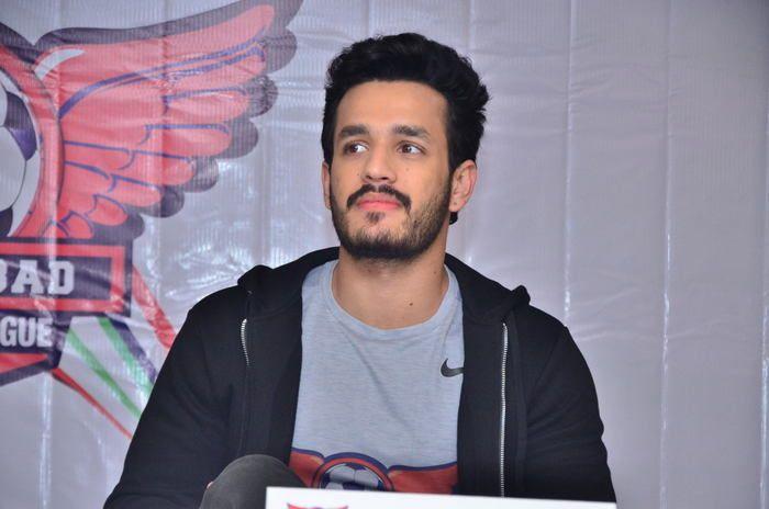 Akhil as Brand Ambassador For Hyd Football League Photos