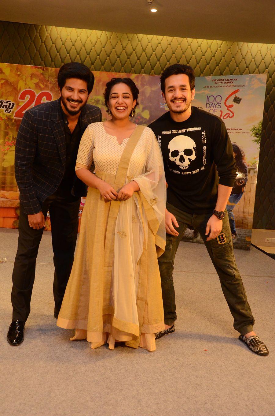 Akhil with Nithya Menen & Dulqar Salman Photos