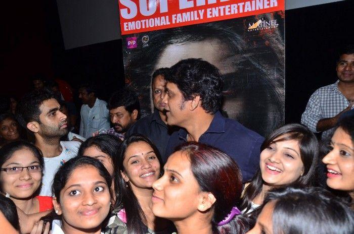 Akkineni Nagarjuna Interaction with Lady Fans Photos