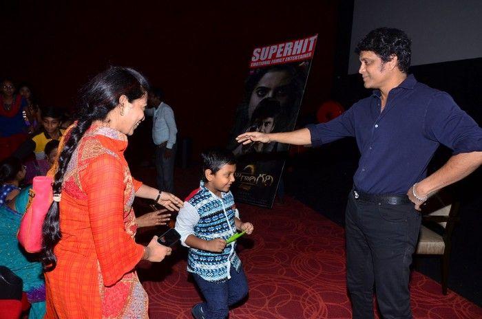 Akkineni Nagarjuna Interaction with Lady Fans Photos
