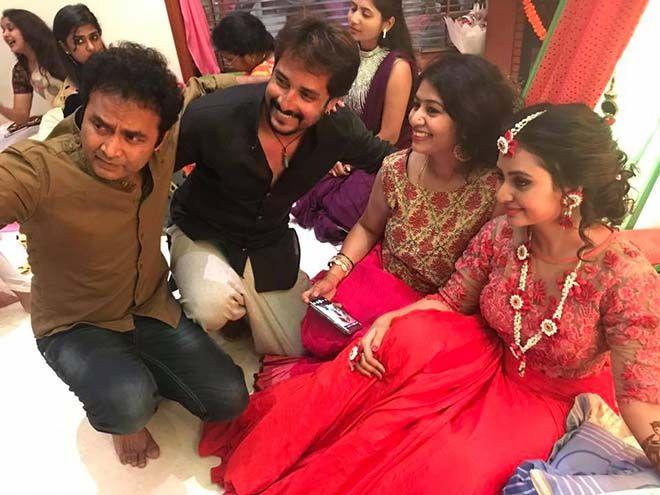 Amulya & Jagadeesh Marriage Mehandi Ceremony Photos