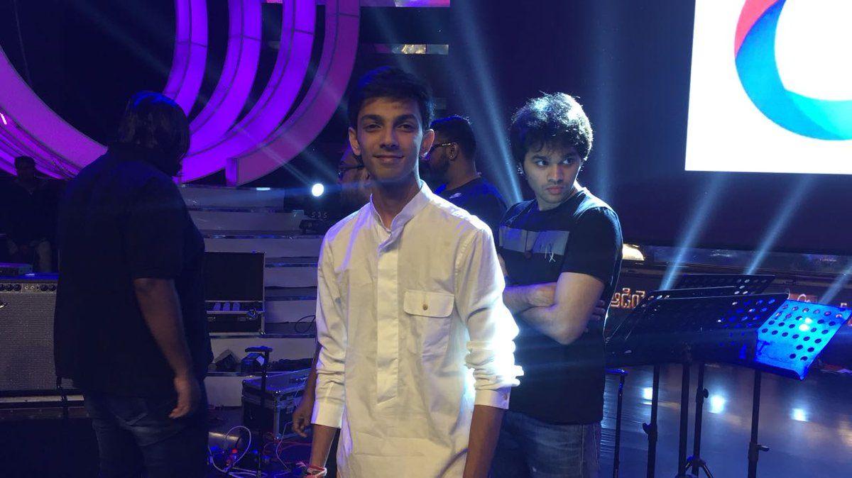 Anirudh at Agnyaathavaasi Movie Audio Launch Photos