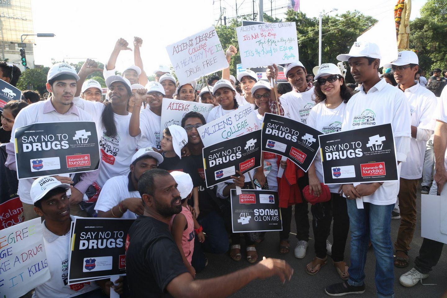 Anti Drug Walk Campaign at KBR Park Photos