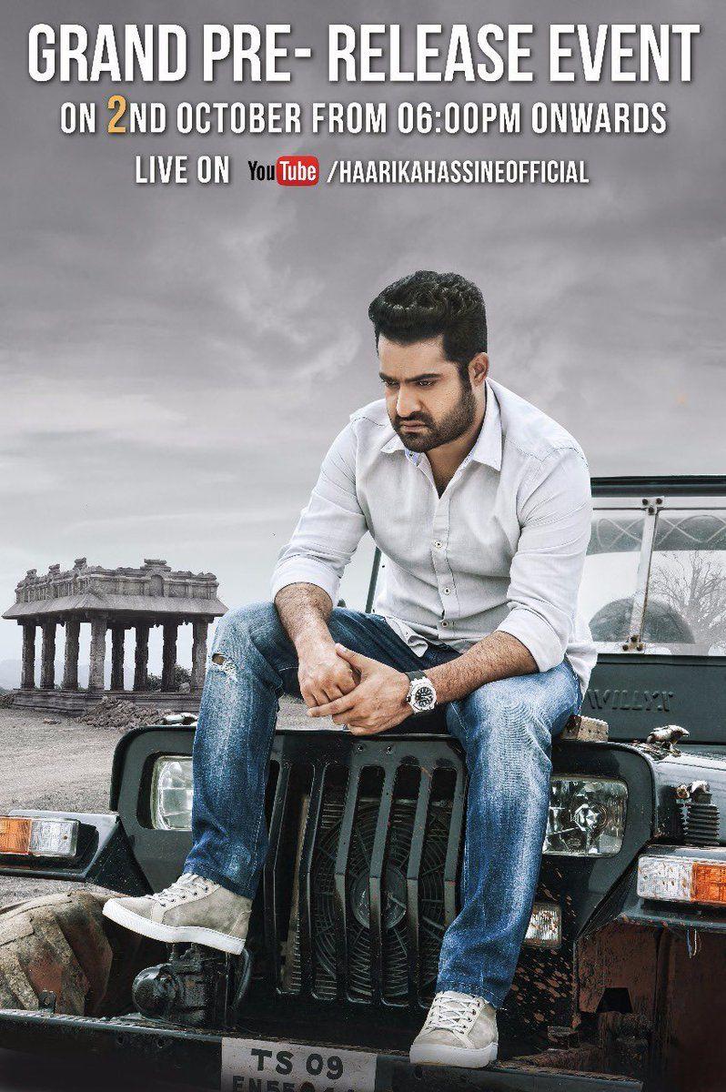 Aravindha Sametha Movie Pre Release Event Live Posters