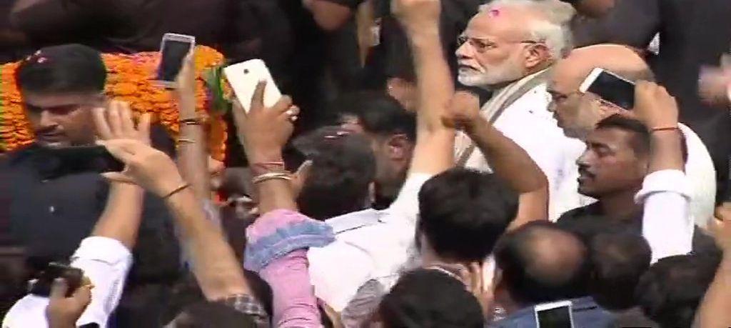 Atal Bihari Vajpayee's Final Journey Photos