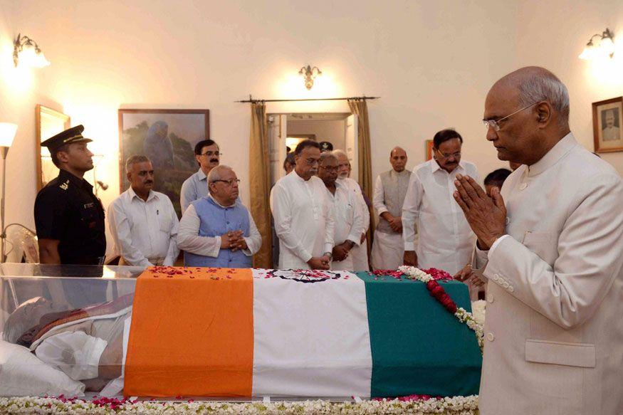 Atal Bihari Vajpayee's Funeral Politicians Pay Their Last Respects