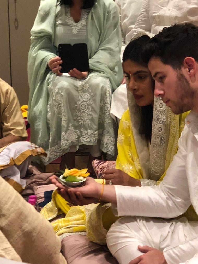 Awwdorable! Priyanka Chopra shares some lovely pictures from her roka ceremony with Nickjonas