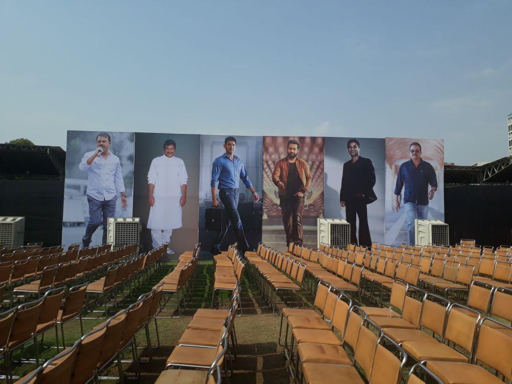 Bharat Ane Nenu Movie Audio Launch Arrangements Photos