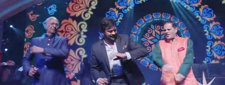 Candid Moments at TSR Grandson Sangeet Ceremony Photos