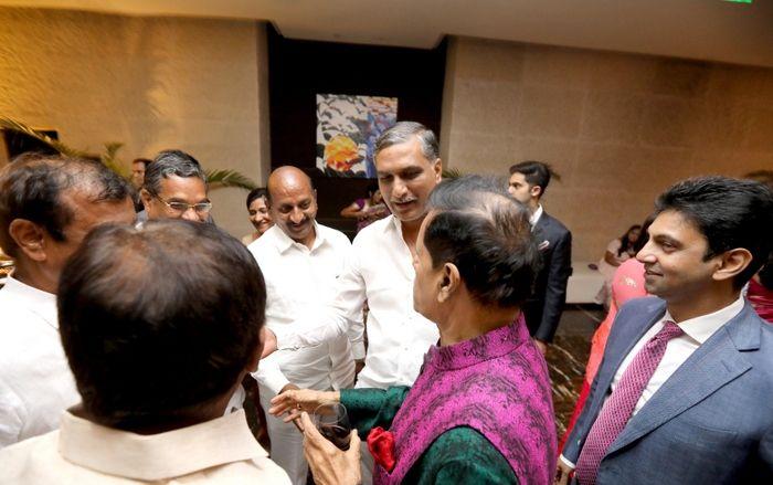 Candid Moments at TSR Grandson Sangeet Ceremony Photos