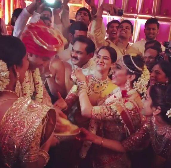Candid Moments at TSR Grandson Sangeet Ceremony Photos