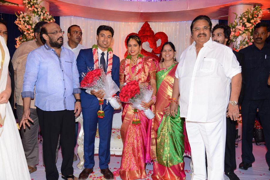 Celebrities At Producer Dvv Danayya Daughter Wedding Reception