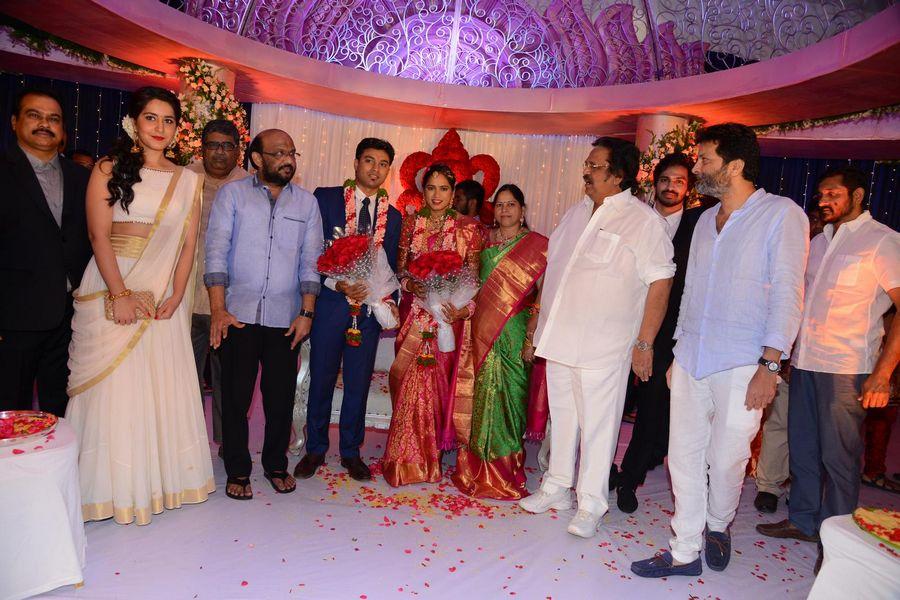 Celebrities At Producer Dvv Danayya Daughter Wedding Reception