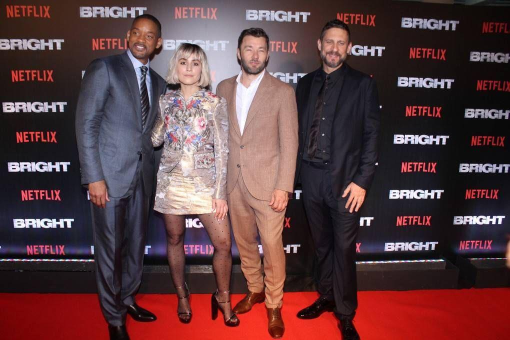 Celebrities At Red Carpet Of Netfix Original Bright