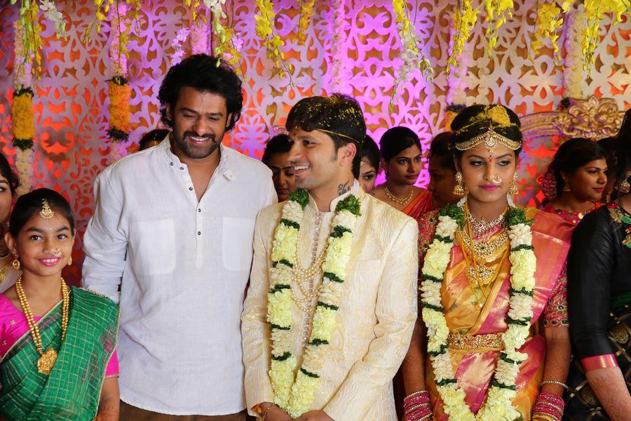 Celebrities Photos At Prabhu Thej and Varsha Wedding