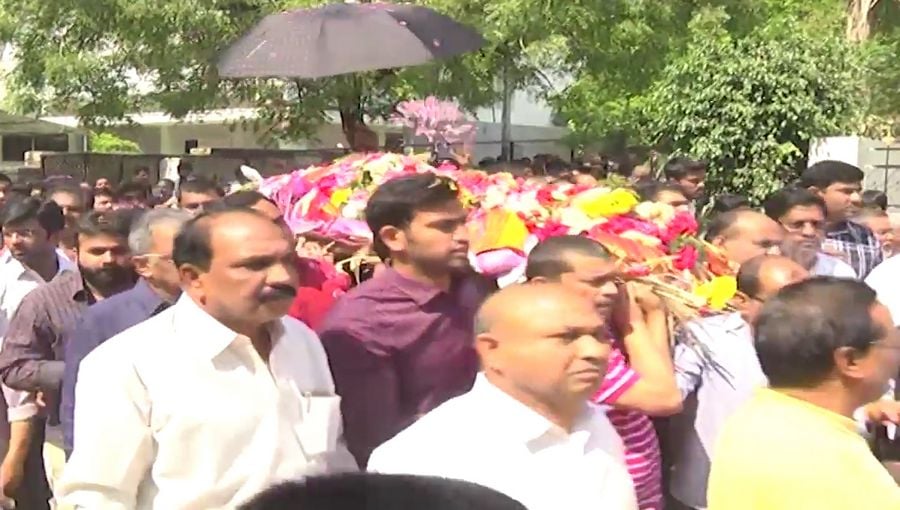 Celebrities at Dil Raju Wife Anitha Funeral