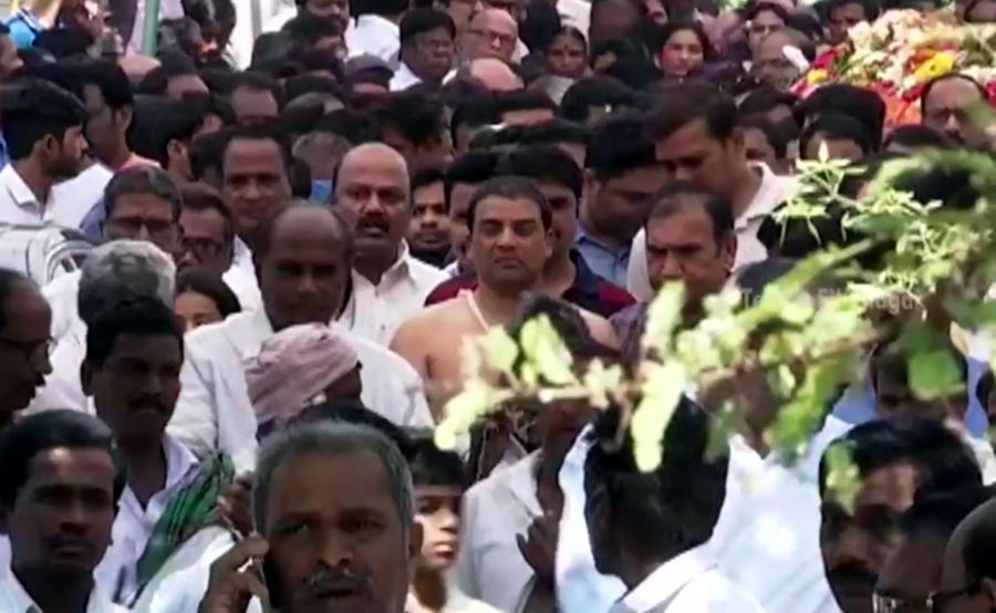 Celebrities at Dil Raju Wife Anitha Funeral