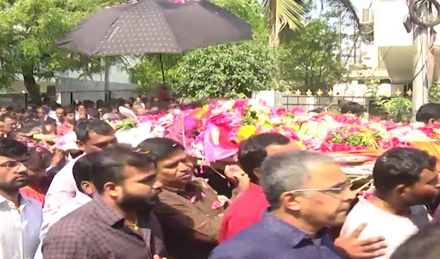 Celebrities at Dil Raju Wife Anitha Funeral