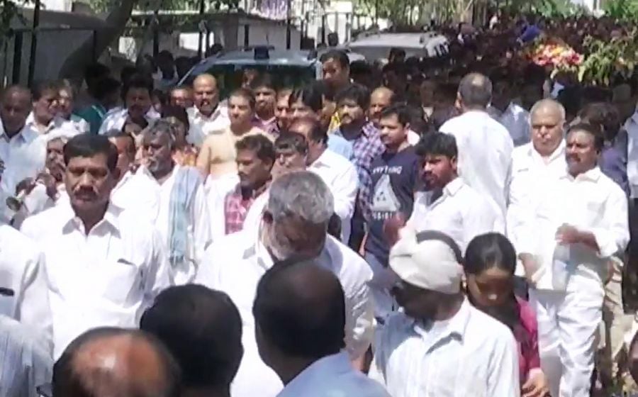 Celebrities at Dil Raju Wife Anitha Funeral