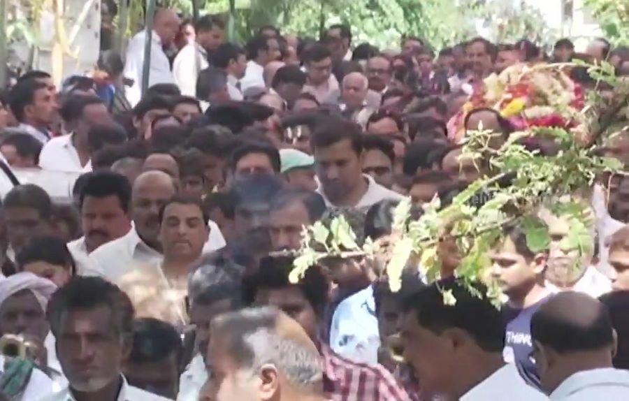 Celebrities at Dil Raju Wife Anitha Funeral