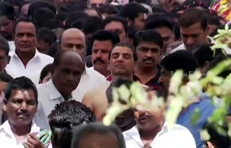 Celebrities at Dil Raju Wife Anitha Funeral