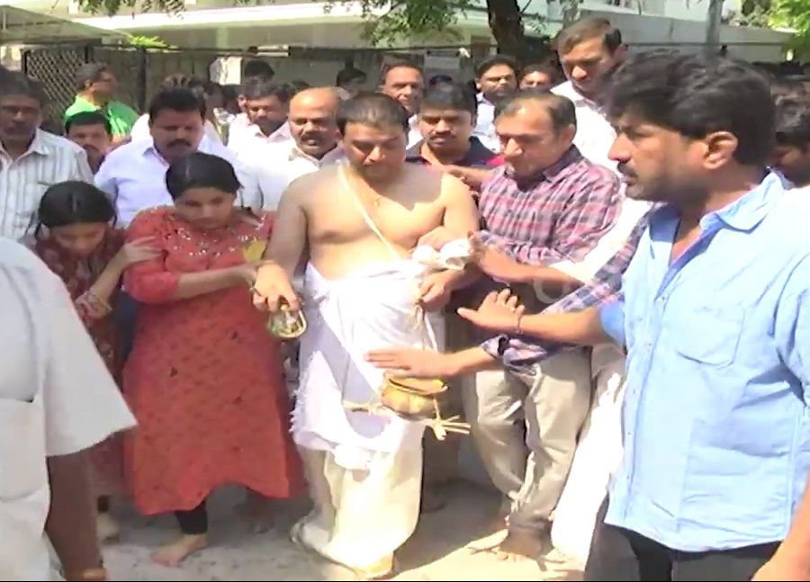 Celebrities at Dil Raju Wife Anitha Funeral