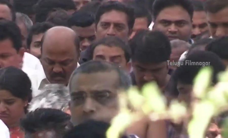 Celebrities at Dil Raju Wife Anitha Funeral