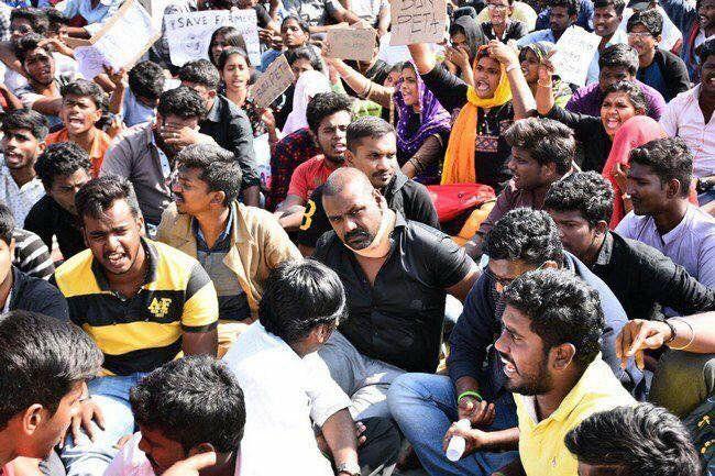 Celebs At Nadigar Sangam’s Protest For Jallikattu Photos