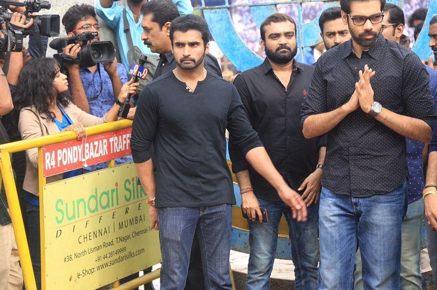 Celebs At Nadigar Sangam’s Protest For Jallikattu Photos