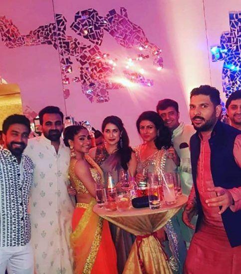 Celebs Enjoying in Poorna Patel Wedding Photos