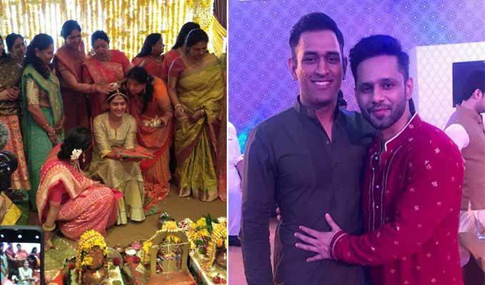 Celebs Enjoying in Poorna Patel Wedding Photos