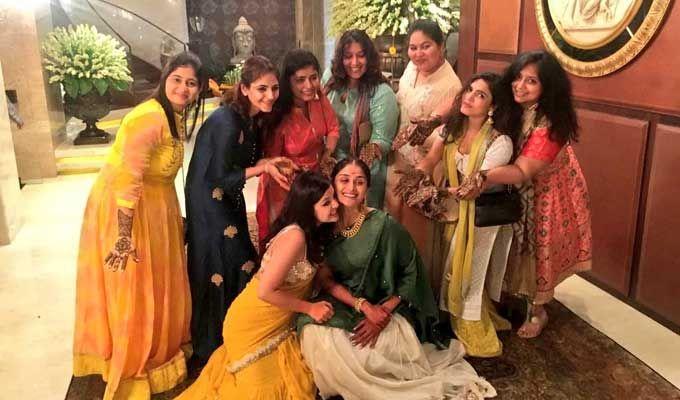 Celebs Enjoying in Poorna Patel Wedding Photos