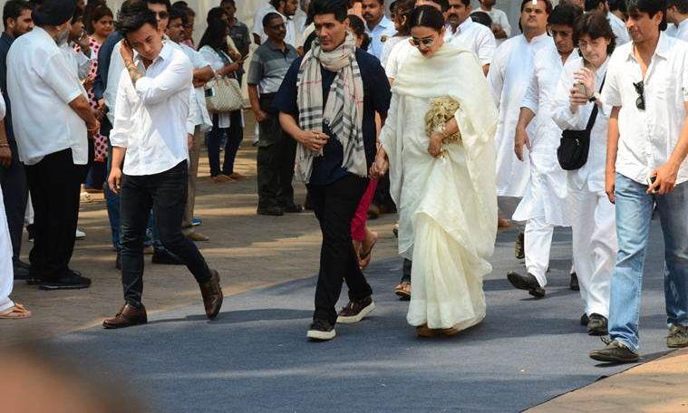 Celebs arrive at the Lokhandwala Sports Club to pay last respects to Sridevi