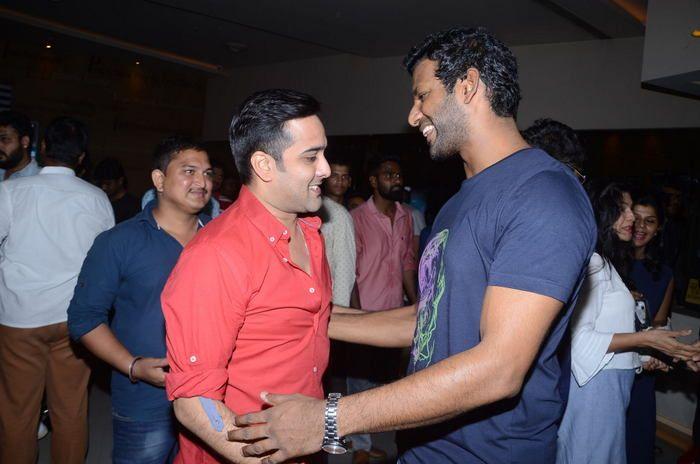 Celebs at Abhimanyudu Movie Premiere Show Photos