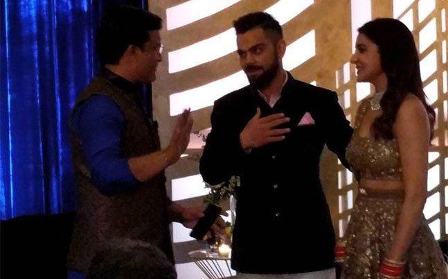 Celebs at Anushka & Virat Kohli Wedding Reception Photos