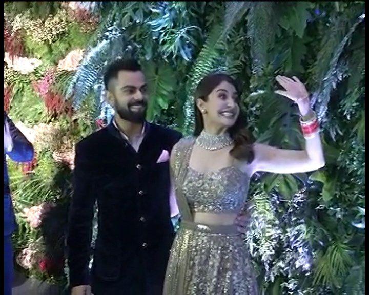 Celebs at Anushka & Virat Kohli Wedding Reception Photos