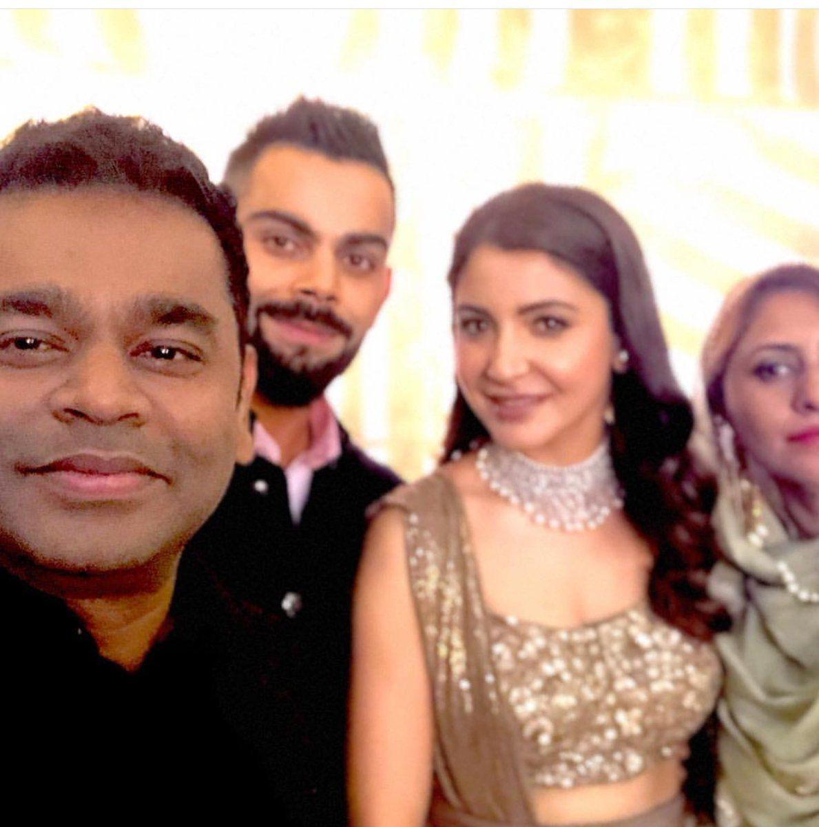 Celebs at Anushka & Virat Kohli Wedding Reception Photos