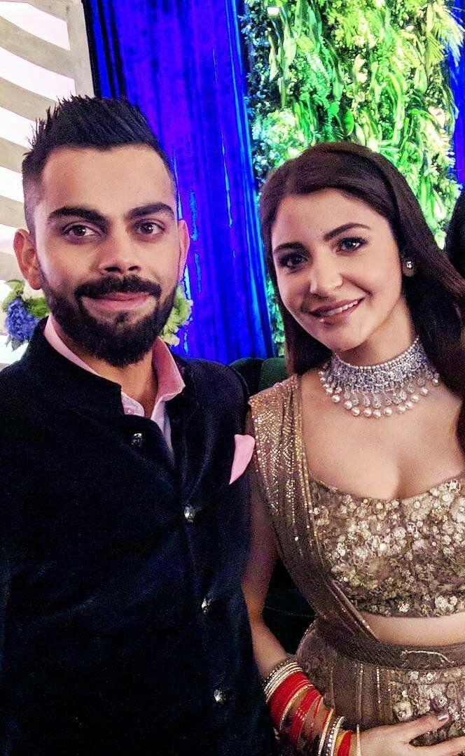 Celebs at Anushka & Virat Kohli Wedding Reception Photos