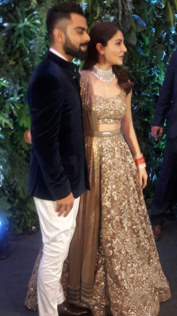 Celebs at Anushka & Virat Kohli Wedding Reception Photos