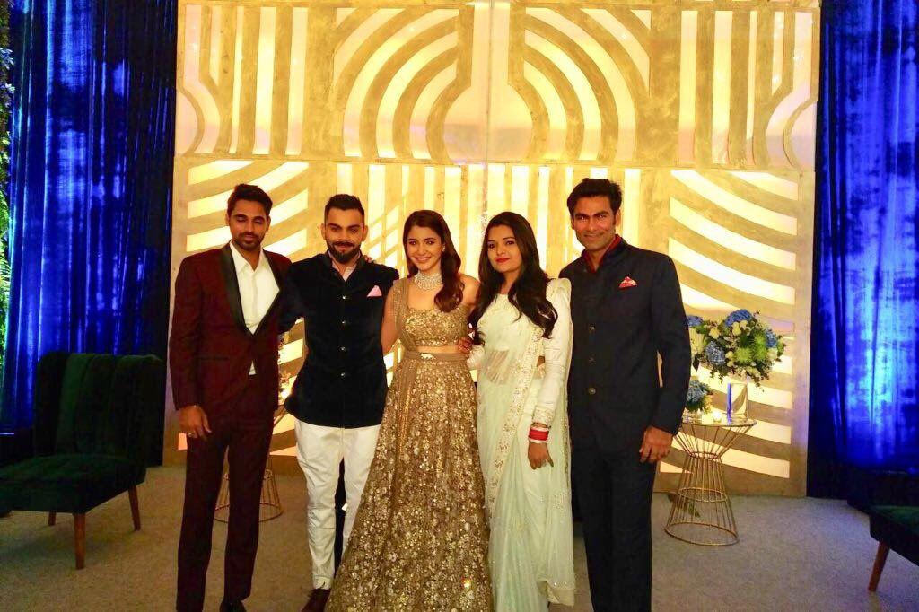 Celebs at Anushka & Virat Kohli Wedding Reception Photos